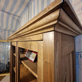 Libreria / vetrinetta in noce.