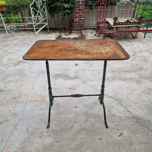 Tavolino Antico In Ferro Da Giardino Da Esterno Vintage Retrò