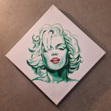 Dipinto Marilyn Monroe Verde